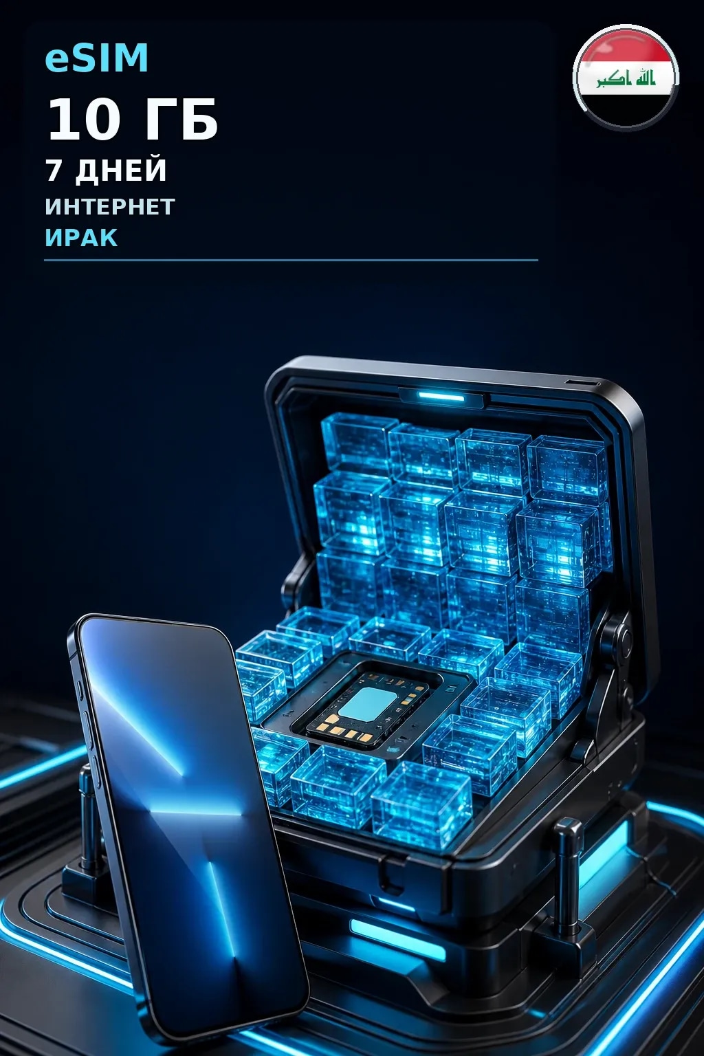 eSIM Ирак — 10 ГБ, 7 дней — интернет